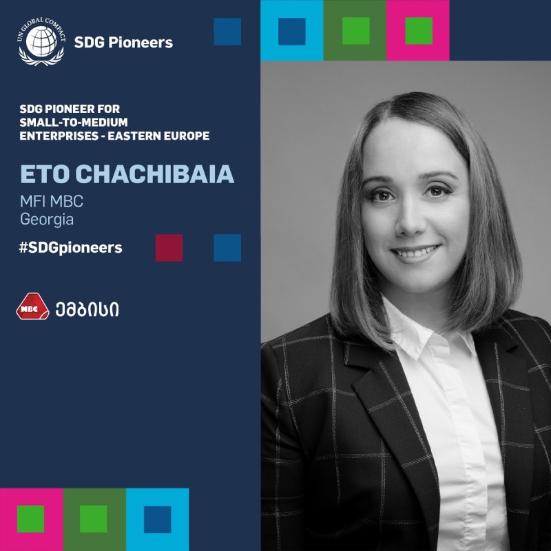 Eto Chachibaia is the winner of the SDG Pioneer Global Round